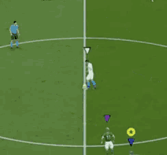 a soccer game with the goon says no on the top