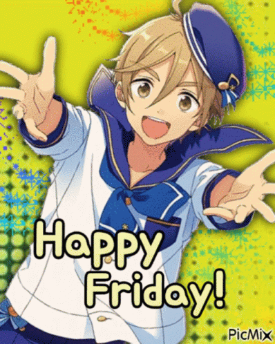 Tomoya Mashiro Happy Friday GIF - Tomoya Mashiro Happy Friday Yay GIFs