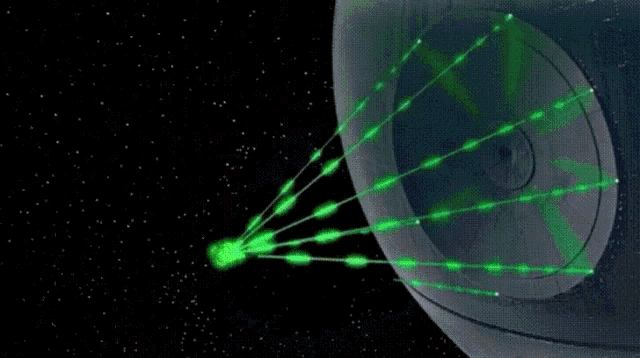 a large explosion in space with a lot of smoke coming out of it