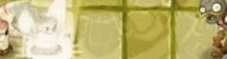 a blurred image of a cartoon character standing next to a wall .