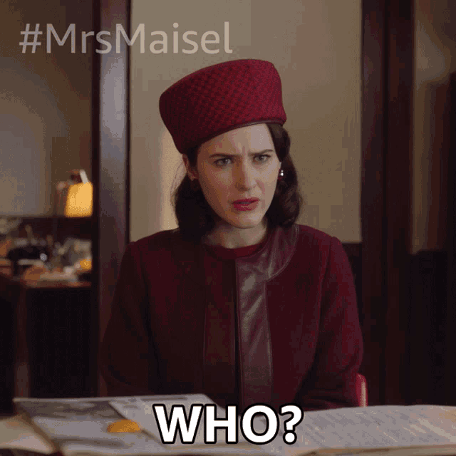 Who Miriam Maisel GIF - Who Miriam Maisel Rachel Brosnahan GIFs