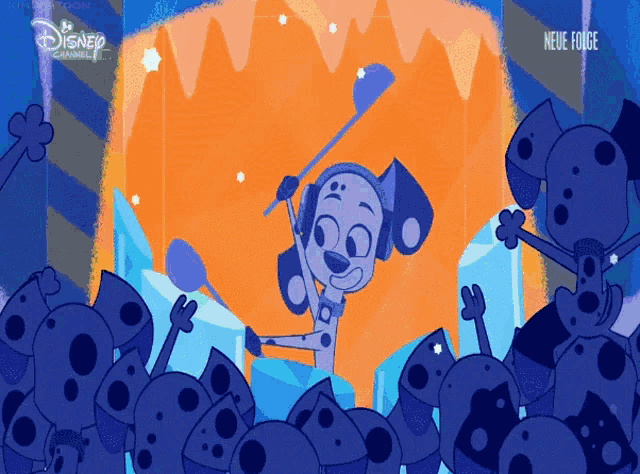 a disney channel advertisement shows a dalmatian