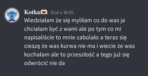 a screenshot of a chat with kotka written in polish
