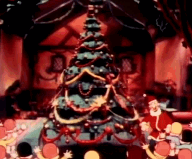 Christmas Tree Decorations GIF - Christmas Tree Decorations Lights GIFs