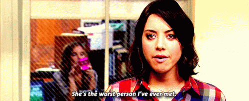 Parks And Rec April Ludgate GIF - Parks And Rec April Ludgate Shes The Worst Person Ive Ever Met GIFs