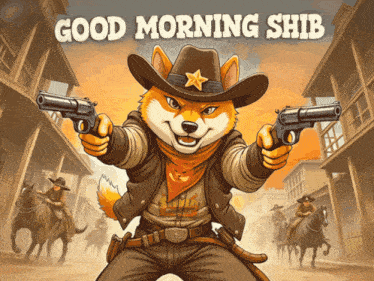 a cartoon of a dog dressed as a cowboy with two guns