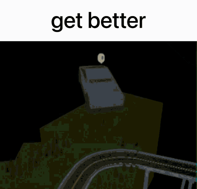 a cartoon of a car flying through the air with the words get better above it