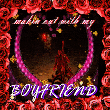 a valentine 's day card that says boyfriend on it