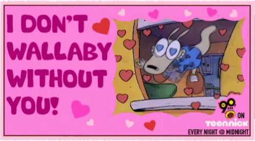 Happy Valentines Day Friend GIF - Happy Valentines Day Friend I Dont Wallaby GIFs