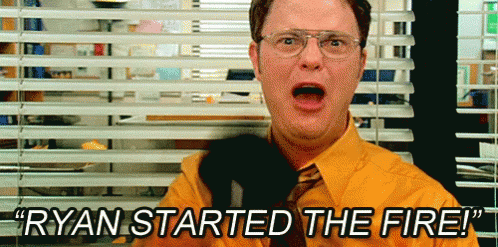 The Office Fire GIF - The Office Fire Ryan Started The Fire GIFs