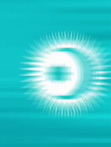 a blue background with a white letter e in the middle
