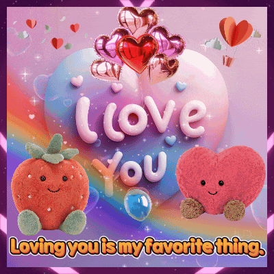 a greeting card that says i love you