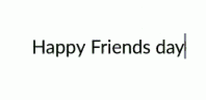 a happy friends day greeting card with green lines and dots