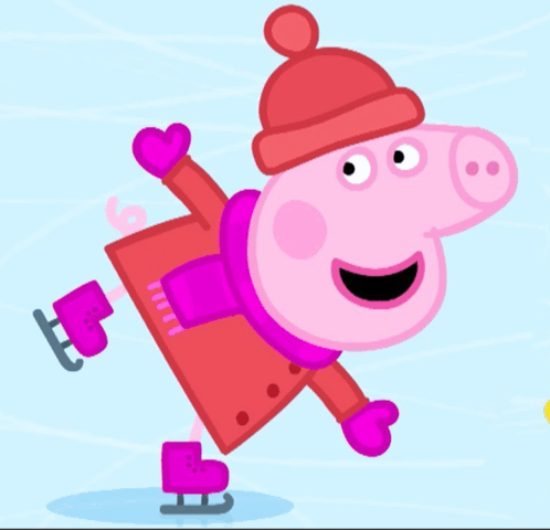 Peppa Pig Ice Skating GIF - Peppa Pig Peppa Ice Skating GIFs