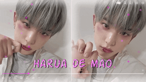 harua de mao is the name of the person shown in this video