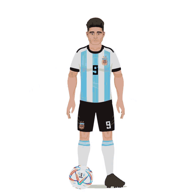 a poster for the fifa world cup qatar 2022 shows a soccer player