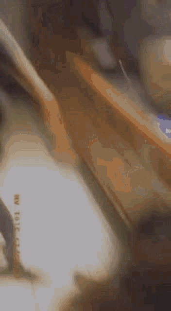 a blurry picture of a person riding a skateboard on a ramp .