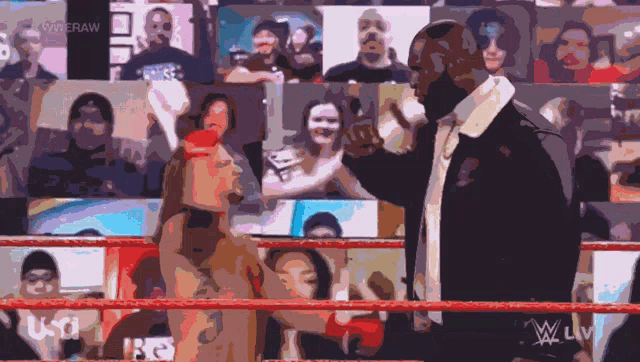 a wrestling match is being shown live on usa