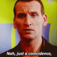 a pixelated image of a man with the words nah just a coincidence below him