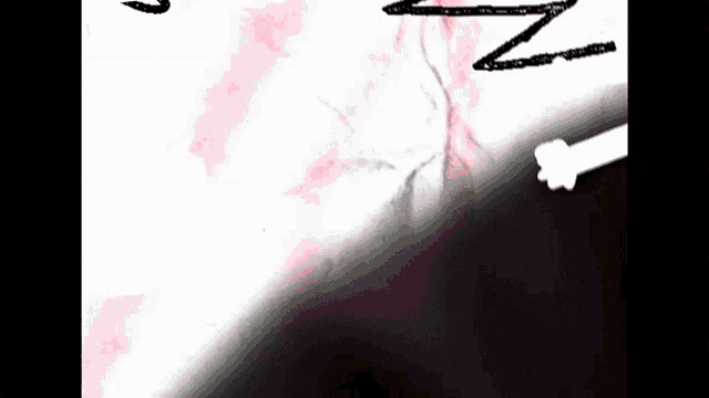 a black and white drawing of a person 's hand with the letter z on it