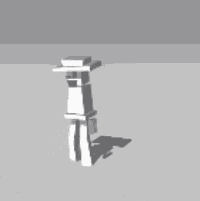 a 3d model of a person wearing a hat is standing on their head .