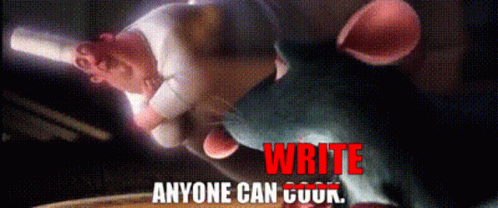 Ratatouille Anyone Can Write GIF - Ratatouille Anyone Can Write Motivation GIFs