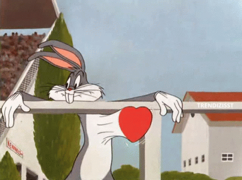 Love You Heartbeat GIF - Love You Heartbeat Bugs Bunny GIFs