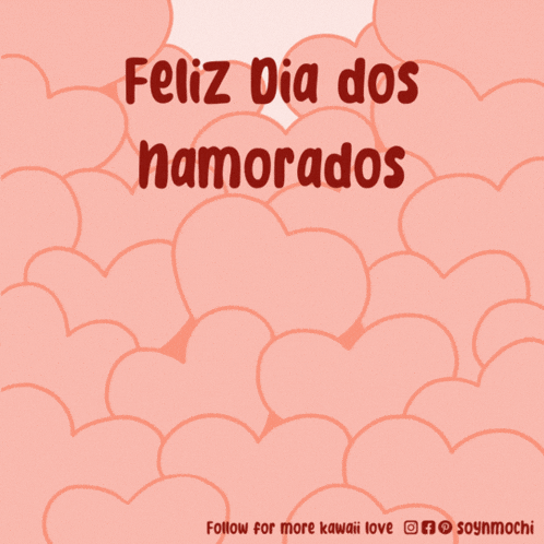 a poster that says feliz dia dos namorados with a picture of a dog