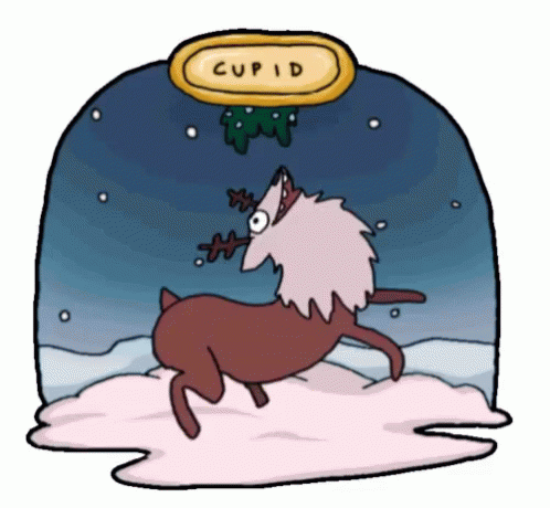 Cupid Christmas GIF - Cupid Christmas Reindeer GIFs