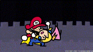a cartoon of mario and wario fighting with the words youtube.com in the bottom right
