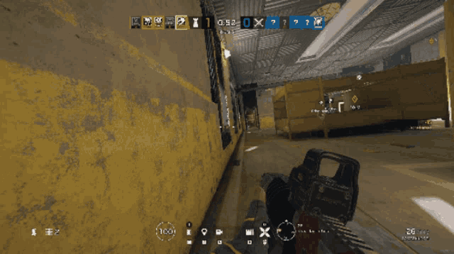 a video game screen shows a 3 vs 3 game