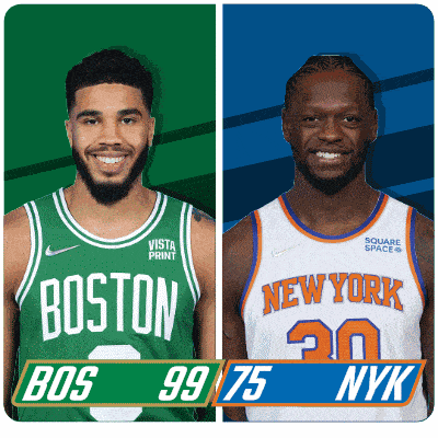 two basketball players from boston and new york