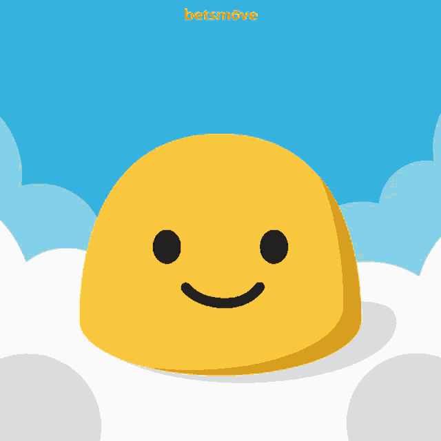 a yellow smiley face with a halo and the word betsmove on the bottom right