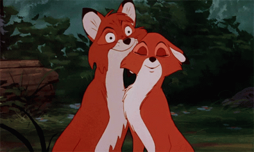 Fox Love And Hound GIF - Fox Love And Hound Cuddle GIFs