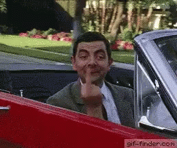 Mr Bean Come Here GIF - Mr Bean Come Here Middle Finger GIFs