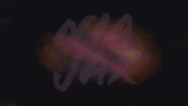 a purple and black background with a glowing object in the center