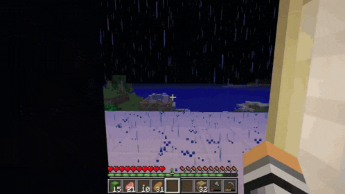 a screenshot of a video game with hearts and numbers 15 21 and 32