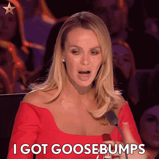 I Got Goosebumps Scared GIF - I Got Goosebumps Scared Amanda Holden GIFs