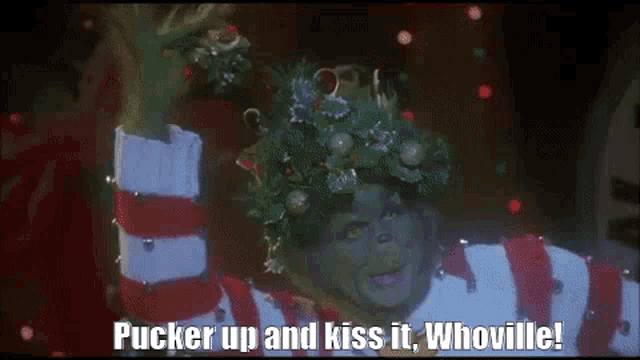 Grinch Whoville GIF - Grinch Whoville Pucker Up GIFs