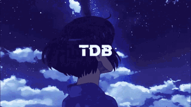 a picture of a girl with a tdb logo on it