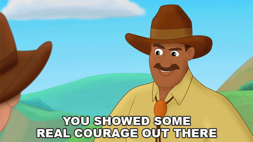 You Showed Some Real Courage Out There Curious George Go West Go Wild GIF - You Showed Some Real Courage Out There Curious George Go West Go Wild You Were Brave GIFs