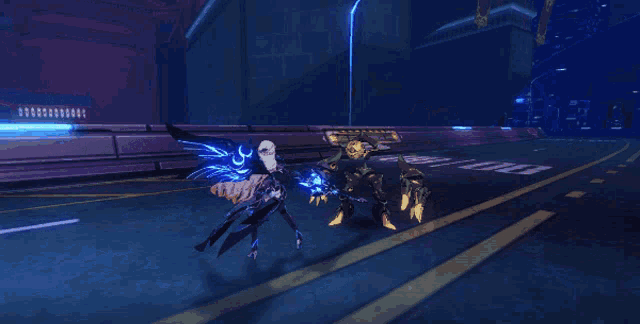 a video game character is holding a sword and shooting a lightning bolt