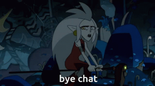 Bye Chat The Owl House GIF - Bye Chat The Owl House Eda GIFs