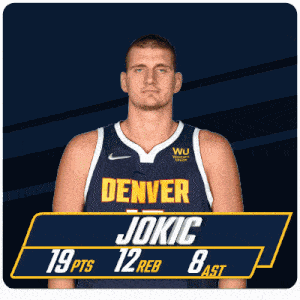 a man in a denver jersey with the number 19 on it