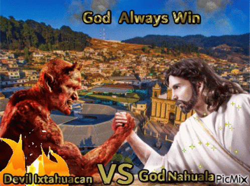 God Vs Santan God Always Win GIF - God Vs Santan God Always Win God GIFs