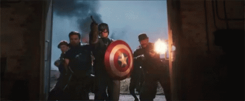 Captain America Raid GIF - Captain America Raid War GIFs