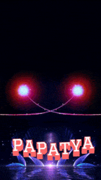 papatya is written in red letters on a black background