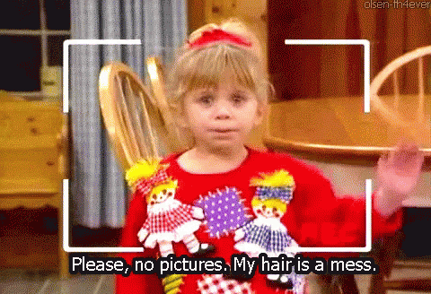 No Pictures Please - Messy GIF - Messy No Pictures Please Hair GIFs
