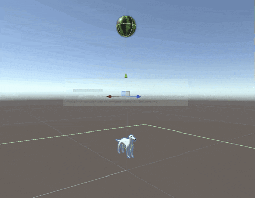 a hand holding a watermelon in a 3d game