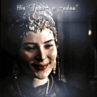 a picture of a woman with the words his jaan e adaa written on it